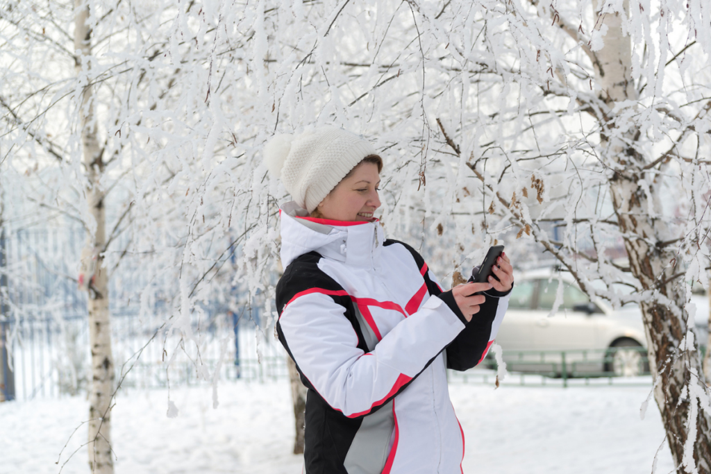 Woman on phone